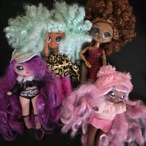 Fashion Dolls with Colorful Hair